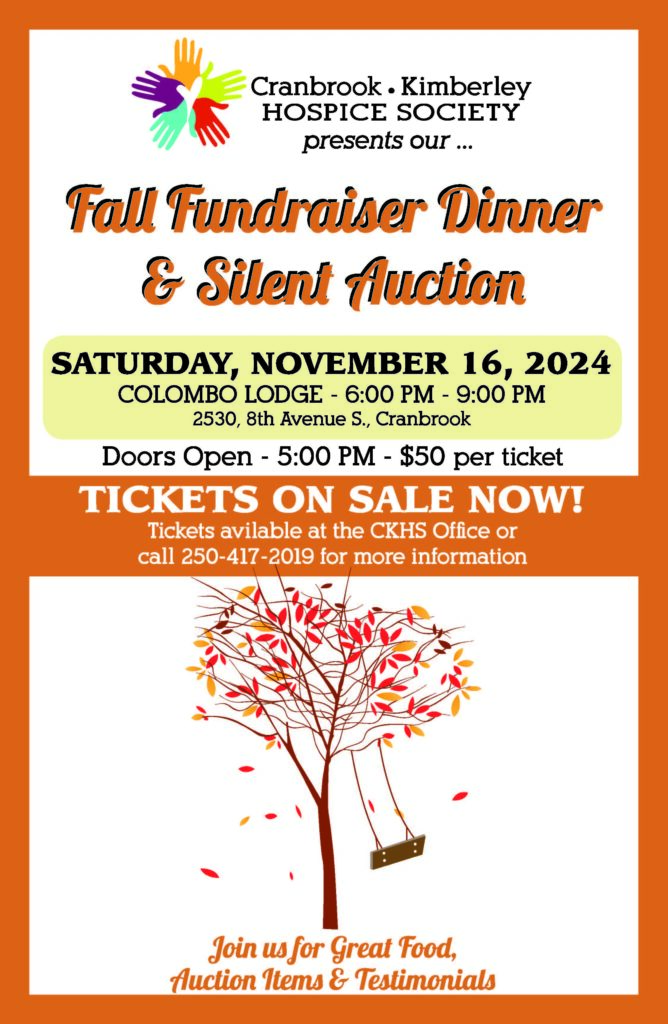 FALL FUNDRAISER TICKETS ON SALE NOW